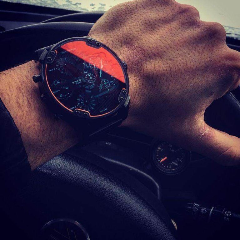  Shop Authentic Diesel Mr Daddy 2.0 Black Dial Black Stainless Steel Watch For Men - DZ7395 - Luxxuri