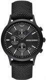  Shop Authentic Emporio Armani Renato Chronograph Black Dial Black Nylon Strap Watch For Men - AR11457 - Luxxuri