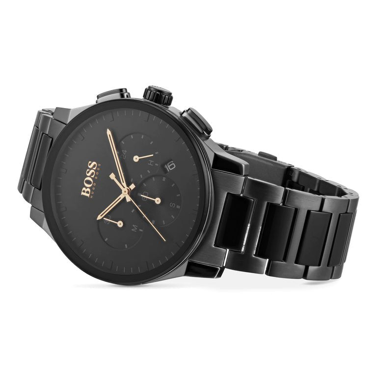  Shop Authentic Hugo Boss Peak Black Dial Black Steel Strap Watch for Men - 1513814 - Luxxuri