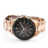  Shop Authentic Michael Kors Layton Chronograph Black Dial Rose Gold Steel Strap Watch For Men - MK8824 - Luxxuri