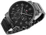  Shop Authentic Tommy Hilfiger Daniel Black Dial Black Steel Strap Watch for Men - 1710383 - Luxxuri