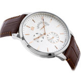  Shop Authentic Tommy Hilfiger Brad Chronograph White Dial Brown Leather Strap Watch For Men - 1710389 - Luxxuri