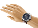  Shop Authentic Tommy Hilfiger Evan Chronograph Blue Dial Brown Leather Strap Watch for Men - 1710393 - Luxxuri