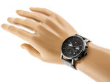  Shop Authentic Tommy Hilfiger Evan Black Dial Black Leather Strap Watch for Men - 1710395 - Luxxuri