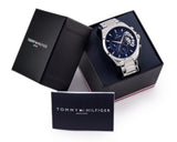  Shop Authentic Tommy Hilfiger Baker Quartz Blue Dial Silver Steel Strap Watch For Men - 1710448 - Luxxuri