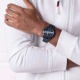  Shop Authentic Tommy Hilfiger Gavin Chronograph Blue Dial Blue Mesh Bracelet Watch for Men - 1791471 - Luxxuri