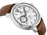  Shop Authentic Tommy Hilfiger Landon Chronograph White Dial Brown Leather Strap Watch for Men - 1791531 - Luxxuri