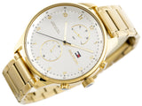  Shop Authentic Tommy Hilfiger Chase Quartz White Dial Gold Steel Strap Watch for Men - 1791576 - Luxxuri