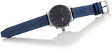 Shop Authentic Tommy Hilfiger Chase Grey Dial Blue Leather Strap Watch for Men - 1791578 - Luxxuri