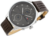  Shop Authentic Tommy Hilfiger Chase Quartz Brown Dial Brown Leather Strap Watch for Men - 1791579 - Luxxuri