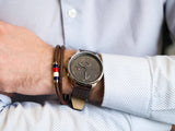  Shop Authentic Tommy Hilfiger Chase Quartz Brown Dial Brown Leather Strap Watch for Men - 1791579 - Luxxuri