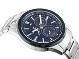  Shop Authentic Tommy Hilfiger Austin Blue Dial Silver Steel Strap Watch for Men - 1791640 - Luxxuri