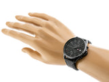  Shop Authentic Tommy Hilfiger West Chronograph Black Dial Black Leather Strap Watch For Men - 1791711 - Luxxuri
