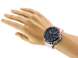  Shop Authentic Tommy Hilfiger Bank Chronograph Blue Dial Silver Steel Strap Watch for Men - 1791718 - Luxxuri