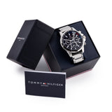  Shop Authentic Tommy Hilfiger Mason Multifunction Black Dial Silver Steel Strap Watch For Men - 1791936 - Luxxuri