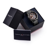  Shop Authentic Tommy Hilfiger Henry Chronograph Grey Dial Grey Steel Strap Watch For Men - 1710479 - Luxxuri