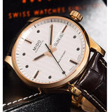  Shop Authentic Mido Multifort Automatic Silver Dial Brown Leather Strap Watch For Men - M005.430.36.031.80 - Luxxuri
