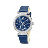  Shop Authentic Swarovski Era Journey Blue Dial Blue Leather Strap Watch for Women - 5479239 - Luxxuri