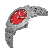  Shop Authentic Marc Jacobs Amy Red Dial Silver Steel Strap Watch for Women - MBM3333 - Luxxuri