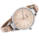  Shop Authentic Fossil Georgia Bone Grey Dial Beige Leather Strap Watch for Women - ES2830 - Luxxuri