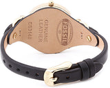  Shop Authentic Fossil Georgia Black Dial Black Leather Strap Watch for Women - ES3148 - Luxxuri