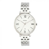  Shop Authentic Fossil Jacqueline White Dial Silver Steel Strap Watch for Women - ES3433 - Luxxuri