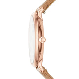  Shop Authentic Fossil Jacqueline White Dial Brown Leather Strap Watch for Women - ES3487 - Luxxuri