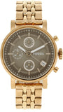  Shop Authentic Fossil Boyfriend Chronograph Brown Dial Rose Gold Steel Strap Watch for Women - ES3494 - Luxxuri