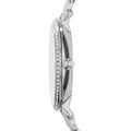 Fossil Jacqueline White Dial Silver Steel Strap Watch for Women - ES3631