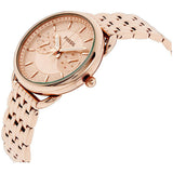  Shop Authentic Fossil Tailor Rose Gold Dial Rose Gold Stainless Steel Strap Watch for Women - ES3713 - Luxxuri