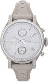  Shop Authentic Fossil Boyfriend White Dial Beige Leather Strap Watch for Women - ES3811 - Luxxuri