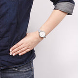  Shop Authentic Fossil Jacqueline White Dial Light Blue Leather Strap Watch for Women - ES3821 - Luxxuri