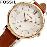  Shop Authentic Fossil Jacqueline White Dial Brown Leather Strap Watch for Women - ES3842 - Luxxuri