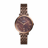  Shop Authentic Fossil Jacqueline Brown Dial Brown Steel Strap Watch for Women - ES4275 - Luxxuri