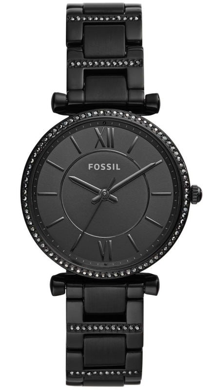  Shop Authentic Fossil Carlie Black Dial Black Steel Strap Watch for Women - ES4488 - Luxxuri