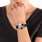  Shop Authentic Fossil Jacqueline Mother of Pearl Dial Black Leather Strap Watch for Women - ES4535 - Luxxuri