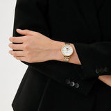  Shop Authentic Fossil Jacqueline Moonphase Mother of Pearl Dial Gold Steel Strap Watch for Women - ES5167 - Luxxuri