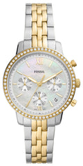  Shop Authentic Fossil Neutra Chronograph Mother of Pearl White Dial Two Tone Steel Strap Watch for Women - ES5216 - Luxxuri