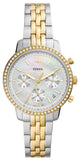  Shop Authentic Fossil Neutra Chronograph Mother of Pearl White Dial Two Tone Steel Strap Watch for Women - ES5216 - Luxxuri