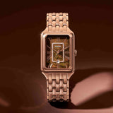  Shop Authentic Fossil Raquel Three Hand Date Brown Dial Rose Gold Steel Strap Watch For Women - ES5323 - Luxxuri