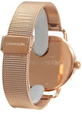  Shop Authentic Calvin Klein Even White Dial Rose Gold Mesh Bracelet Watch for Women - K7B21626 - Luxxuri
