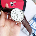  Shop Authentic Tissot T Classic Everytime White Dial Brown Leather Strap Watch For Men - T109.410.16.033.00 - Luxxuri