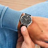 Shop Authentic Emporio Armani Kappa Analog Quartz Black Dial Black Leather Strap Watch For Men - AR11013 - Luxxuri