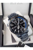  Shop Authentic Hugo Boss Globetrotter Black Dial Black Steel Strap Watch for Men - 1513824 - Luxxuri