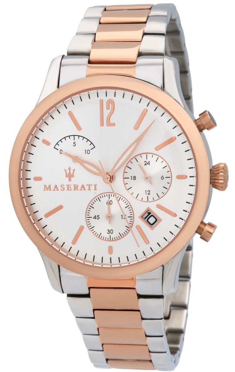  Shop Authentic Maserati Tradizione White Dial Two Tone Stainless Steel Strap Watch For Men - R8873625001 - Luxxuri
