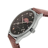  Shop Authentic Gucci G-Timeless Moonphase Black Dial Pink Leather Strap Watch For Women - YA1264046 - Luxxuri
