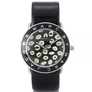  Shop Authentic Marc Jacobs Amy Black Dial Black Leather Strap Watch for Women - MBM1163 - Luxxuri