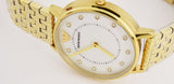  Shop Authentic Emporio Armani Dress Analog Mother of Pearl Dial Gold Steel Strap Watch For Women - AR11007 - Luxxuri
