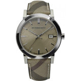  Shop Authentic Burberry The City Nova Beige Dial Grey Leather Strap Watch for Women - BU9023 - Luxxuri