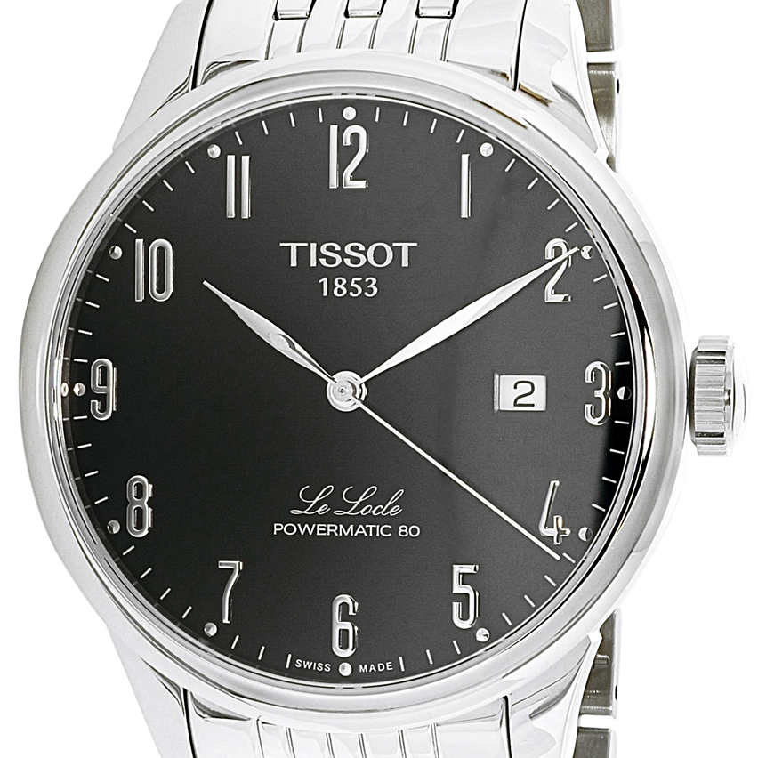  Shop Authentic Tissot Le Locle Powermatic 80 Black Dial Silver Steel Strap Watch For Men - T006.407.11.052.00 - Luxxuri